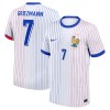 Original Fußballtrikot Frankreich Griezmann 7 Auswärtstrikot EURO 2024 Für Herren